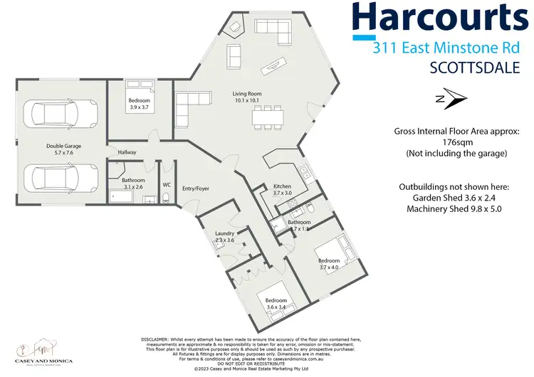 Floorplan of Homely house listing, 311 East Minstone Road, Scottsdale TAS 7260