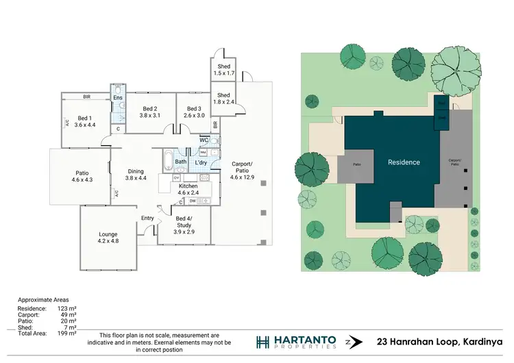 Floorplan of Homely house listing, 23 Hanrahan Loop, Kardinya WA 6163