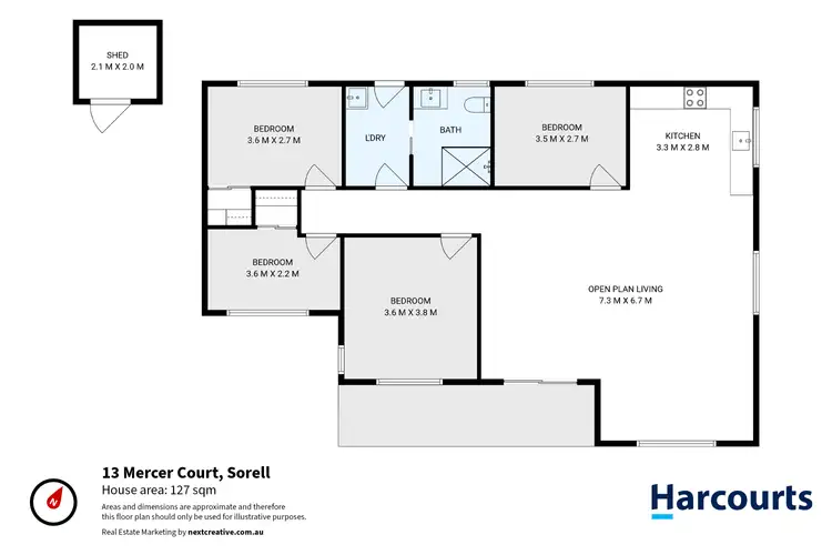 Floorplan of Homely house listing, 13 Mercer Court, Sorell TAS 7172