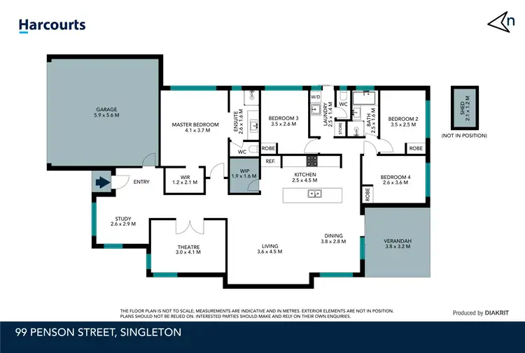 Floorplan of Homely house listing, 99 Penson Street, Singleton WA 6175