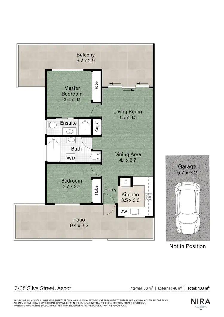 Floorplan of Homely unit listing, 7/35 Silva Street, Ascot QLD 4007