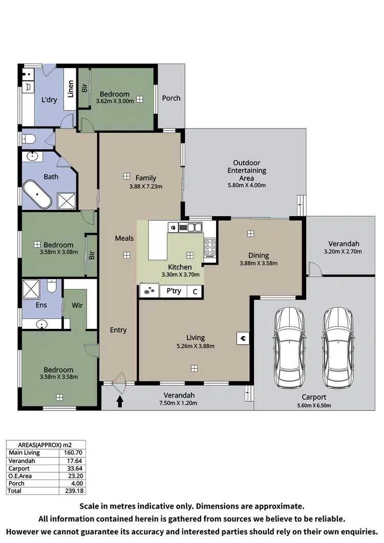Floorplan of Homely house listing, 4 Green Gate Crescent, Beaumont SA 5066