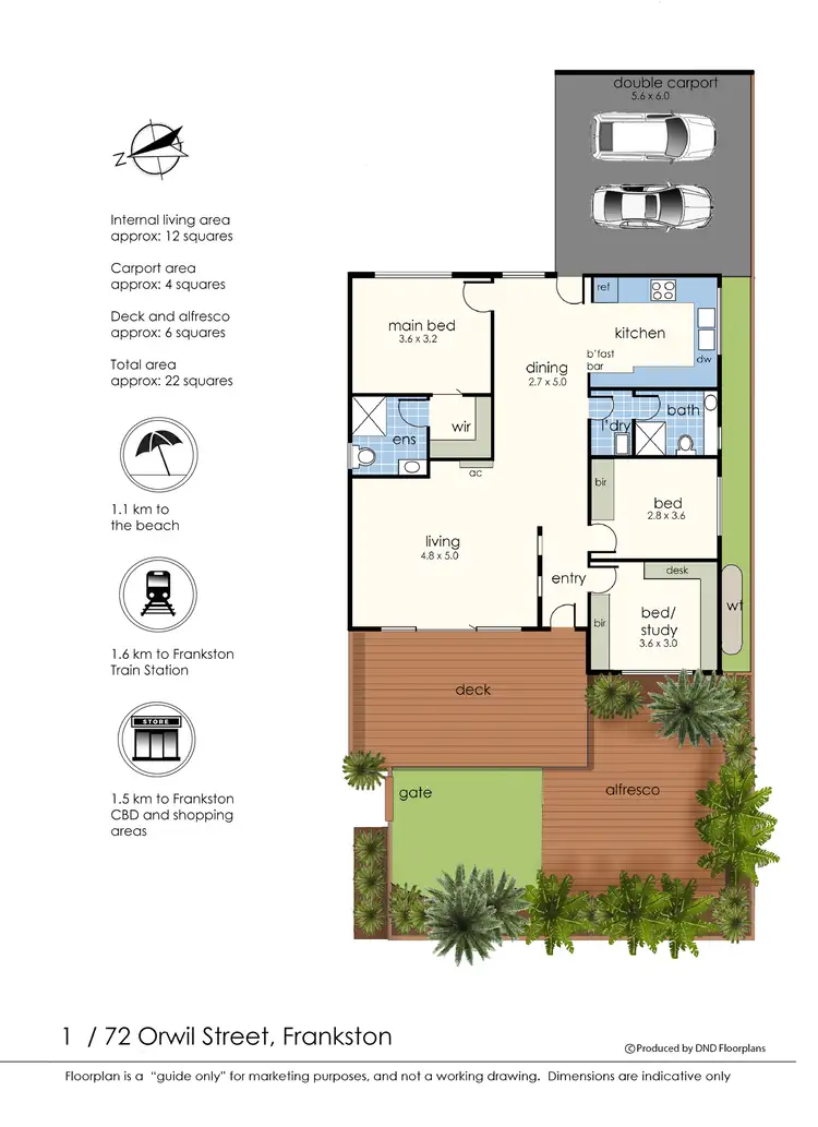 Floorplan of Homely house listing, 1/72 Orwil Street, Frankston VIC 3199