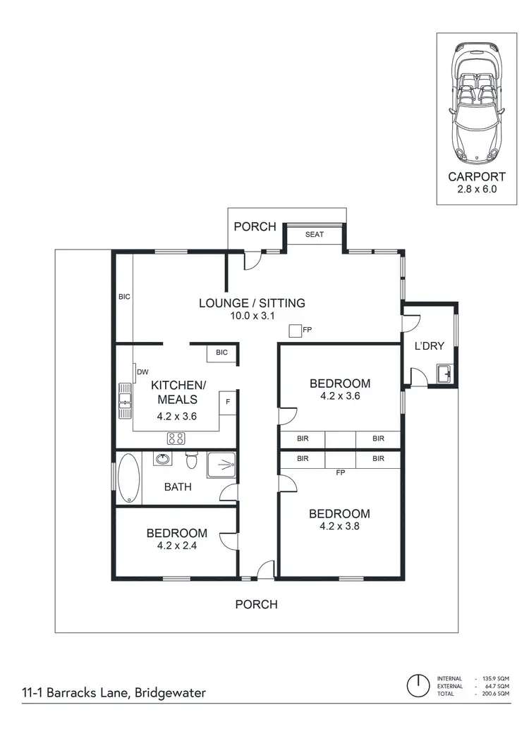 Floorplan of Homely house listing, 11/1 Barracks Lane, Bridgewater SA 5155