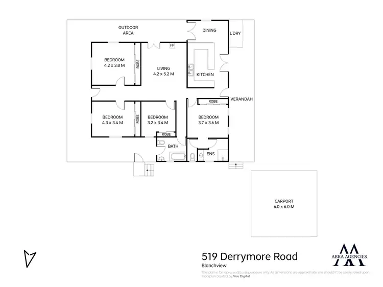 Floorplan of Homely rural property listing, 519 Derrymore Road, Derrymore QLD 4352