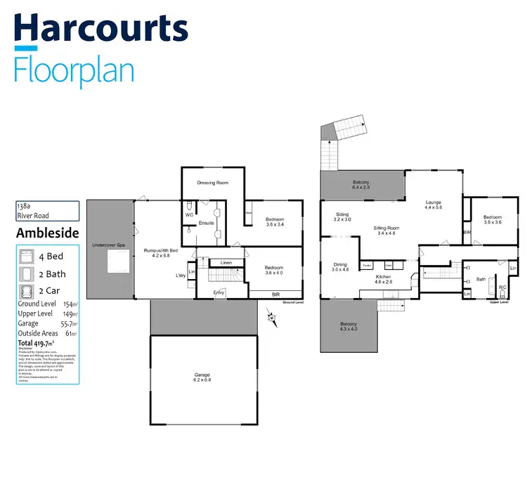 Floorplan of Homely house listing, 138A River Road, Ambleside TAS 7310