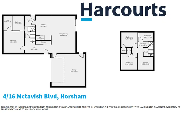 Floorplan of Homely townhouse listing, 4/16 McTavish Boulevard, Horsham VIC 3400