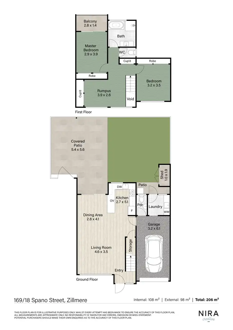 Floorplan of Homely townhouse listing, 169/18 Spano Street, Zillmere QLD 4034