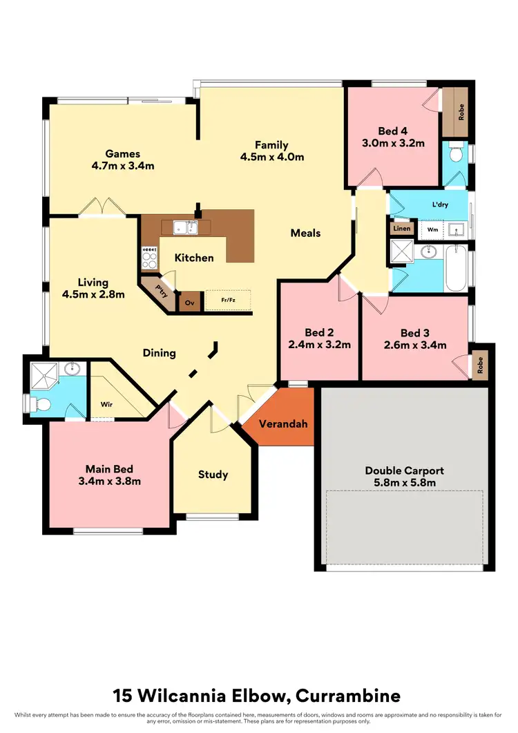 Floorplan of Homely house listing, 15 Wilcannia Elbow, Currambine WA 6028