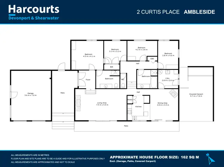 Floorplan of Homely house listing, 2 Curtis Place, Ambleside TAS 7310