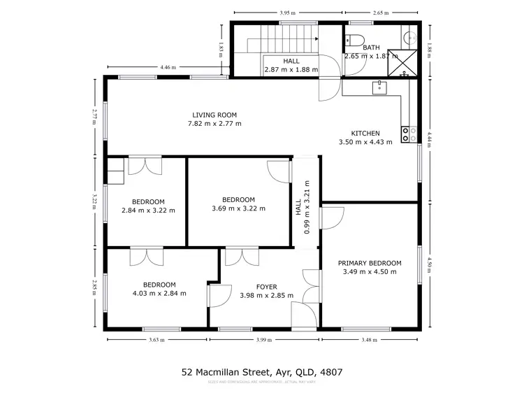 Floorplan of Homely house listing, 52 Macmillan Street, Ayr QLD 4807
