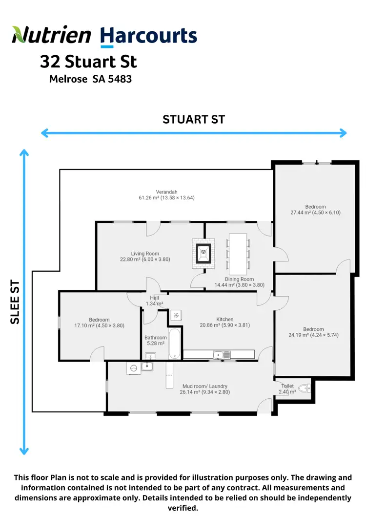 Floorplan of Homely house listing, 32 Stuart Street, Melrose SA 5483