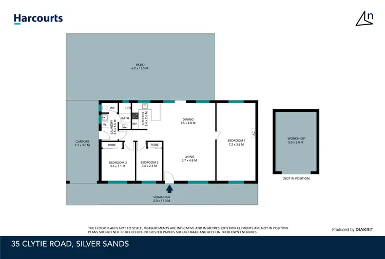 Floorplan of Homely house listing, 35 Clytie Road, Silver Sands WA 6210