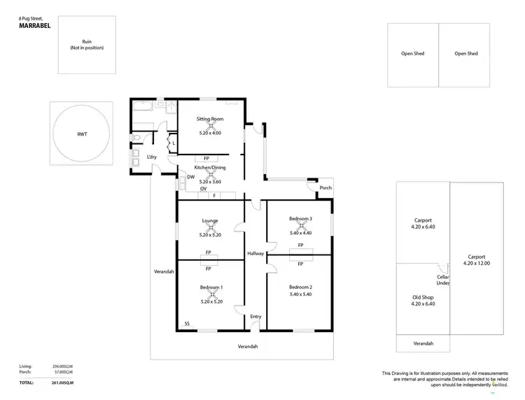 Floorplan of Homely house listing, 8 Pug Street, Marrabel SA 5413