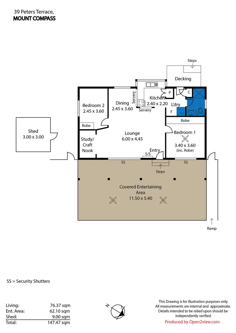 Floorplan of Homely house listing, 39 Peters Terrace, Mount Compass SA 5210