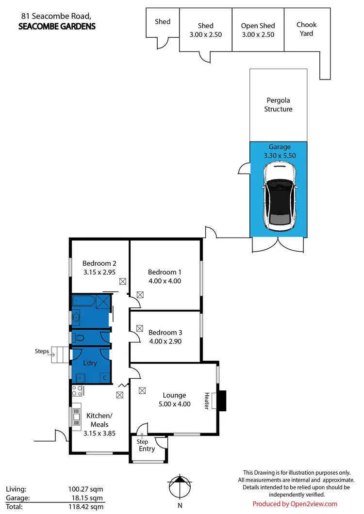 Floorplan of Homely house listing, 81 Seacombe Road, Seacombe Gardens SA 5047