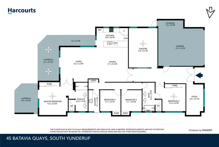 Floorplan of Homely house listing, 45 Batavia Quays, South Yunderup WA 6208