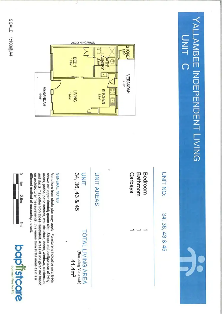Floorplan of Homely retirement listing, Villa 44/2 Fenton Street, Mundaring WA 6073
