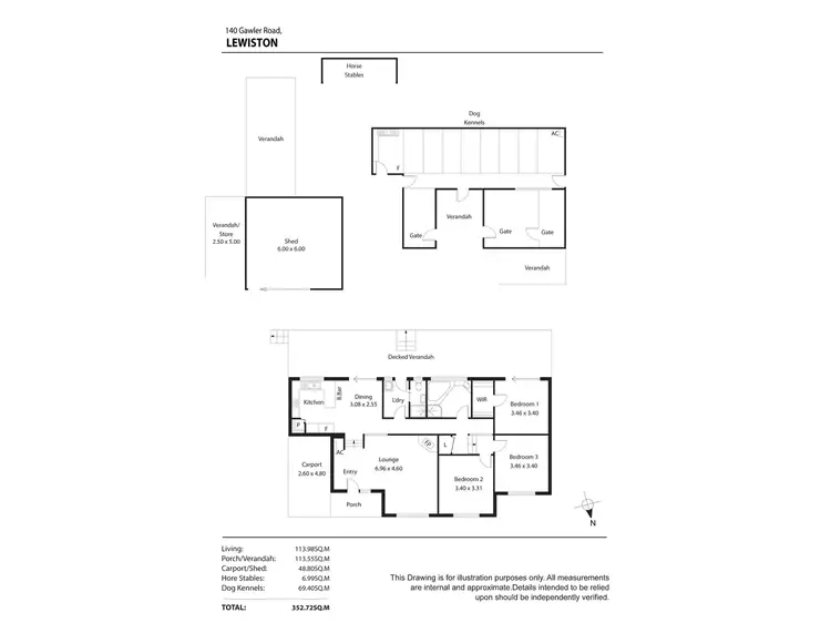 Floorplan of Homely house listing, 140 Gawler Road, Lewiston SA 5501