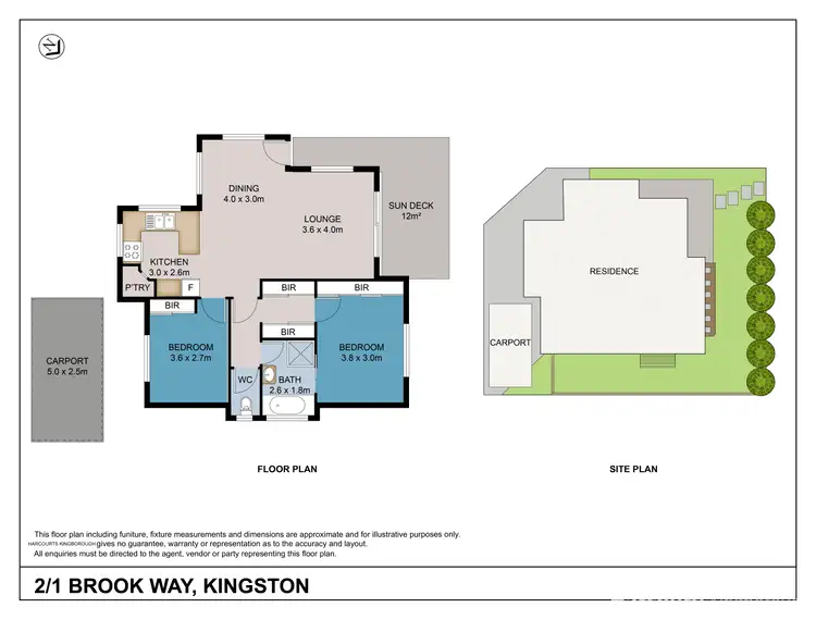 Floorplan of Homely house listing, 2/1 Brook Way, Kingston TAS 7050