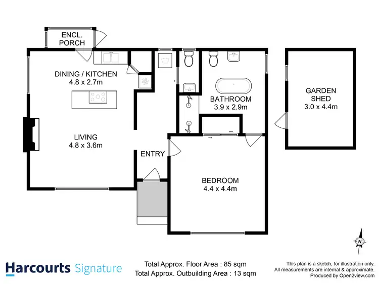 Floorplan of Homely house listing, 22 St Aubyn Square, Moonah TAS 7009