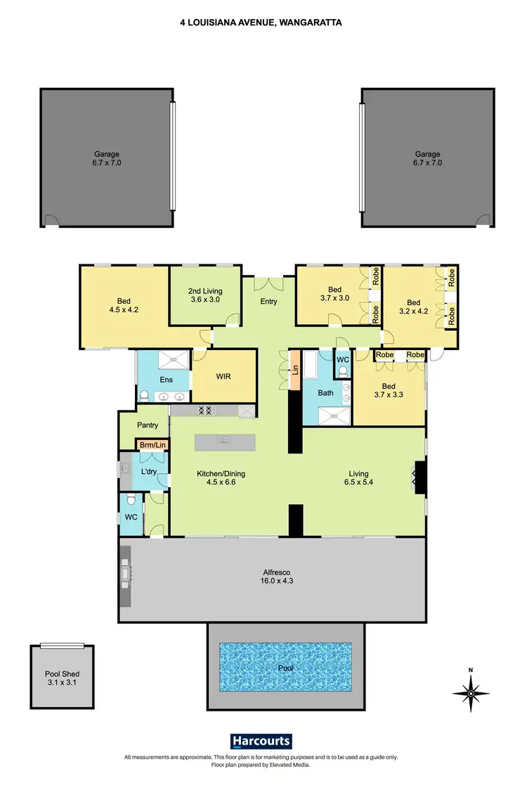 Floorplan of Homely house listing, 4 Louisiana Avenue, Wangaratta VIC 3677