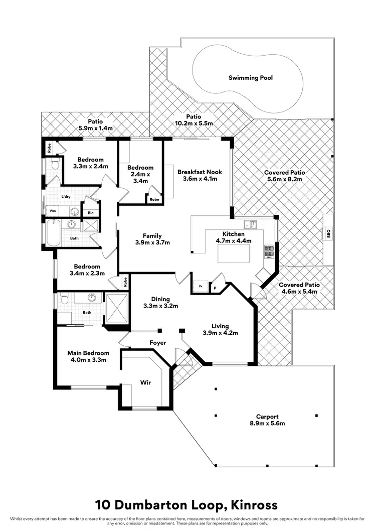 Floorplan of Homely house listing, 10 Dumbarton Loop, Kinross WA 6028
