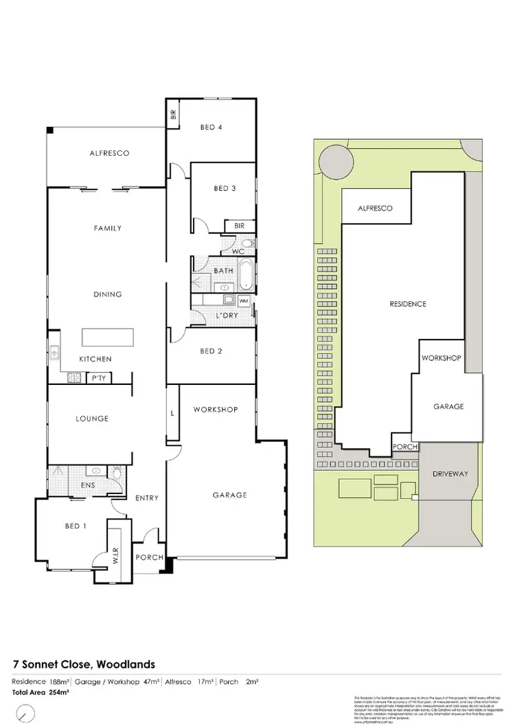 Floorplan of Homely house listing, 7 Sonnet Close, Woodlands WA 6018