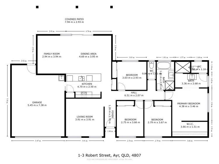 Floorplan of Homely house listing, 1-3 Robert Street, Ayr QLD 4807