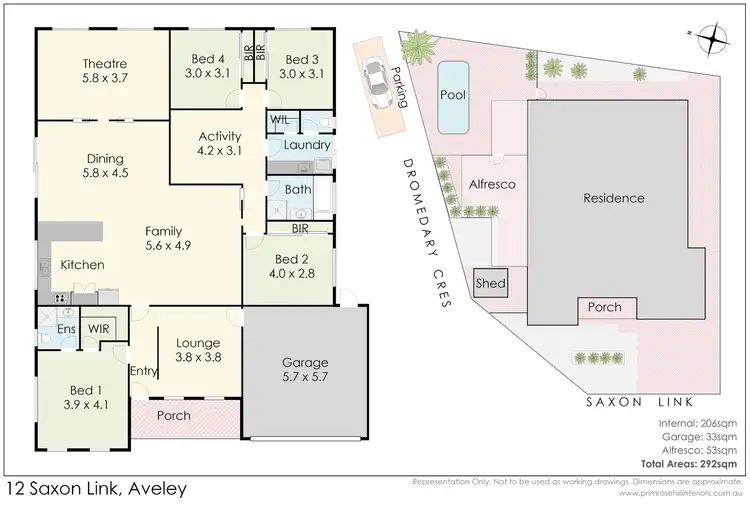 Floorplan of Homely house listing, 12 Saxon Link, Aveley WA 6069