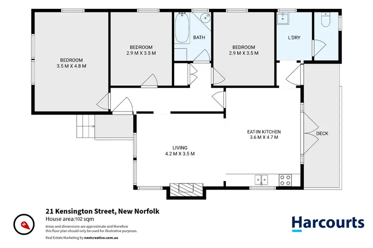 Floorplan of Homely house listing, 21 Kensington Street, New Norfolk TAS 7140
