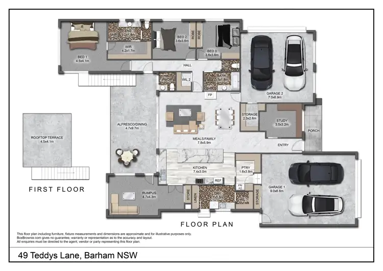 Floorplan of Homely house listing, 49 Teddys Lane, Barham NSW 2732