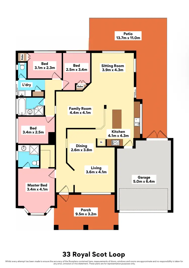 Floorplan of Homely house listing, 33 Royal Scot Loop, Currambine WA 6028