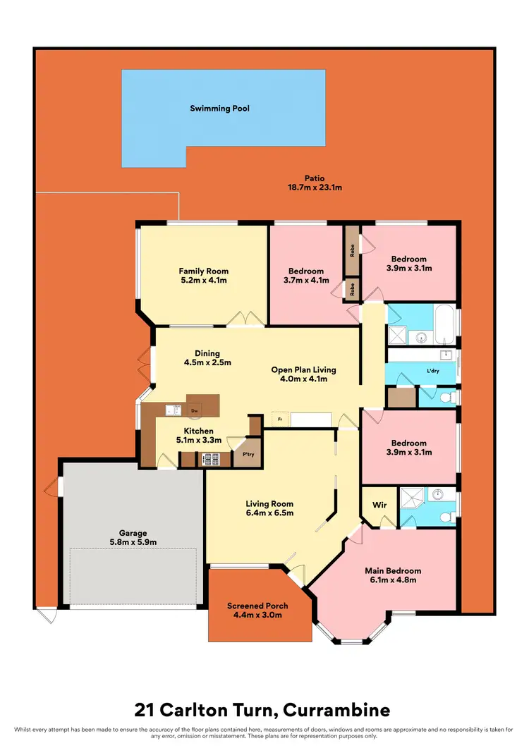 Floorplan of Homely house listing, 21 Carlton Turn, Currambine WA 6028