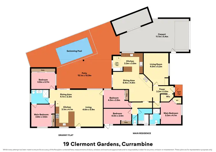Floorplan of Homely house listing, 19 Clermont Gardens, Currambine WA 6028