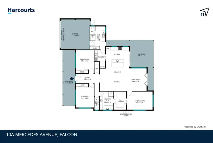 Floorplan of Homely house listing, 10A Mercedes Avenue, Falcon WA 6210