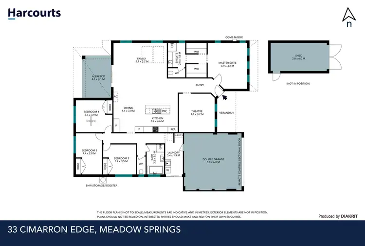 Floorplan of Homely house listing, 33 Cimarron Edge, Meadow Springs WA 6210