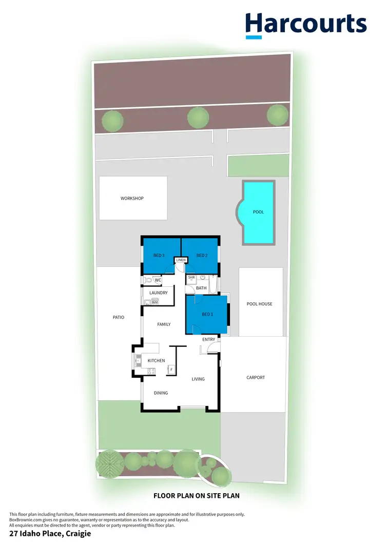 Floorplan of Homely house listing, 27 Idaho Place, Craigie WA 6025