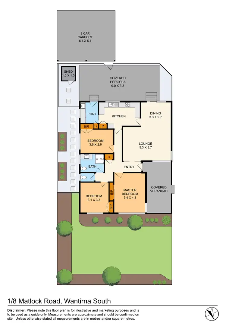 Floorplan of Homely house listing, 1/8 Matlock Road, Wantirna South VIC 3152