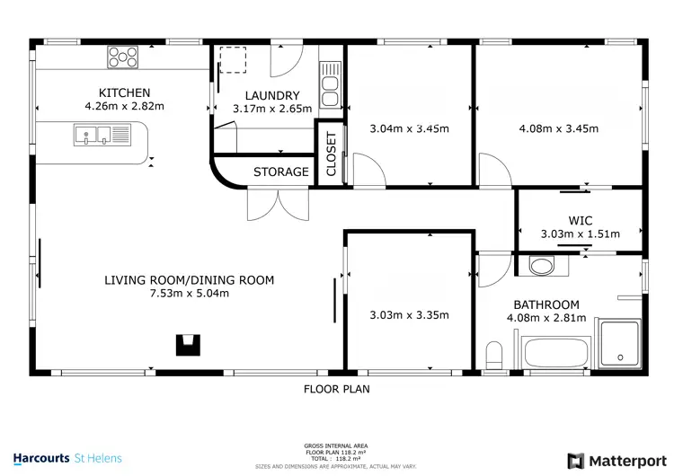 Floorplan of Homely house listing, 12 Bittern Street, Stieglitz TAS 7216