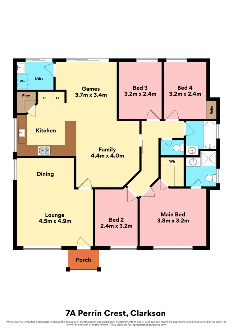 Floorplan of Homely house listing, 7a Perrin Crest, Clarkson WA 6030