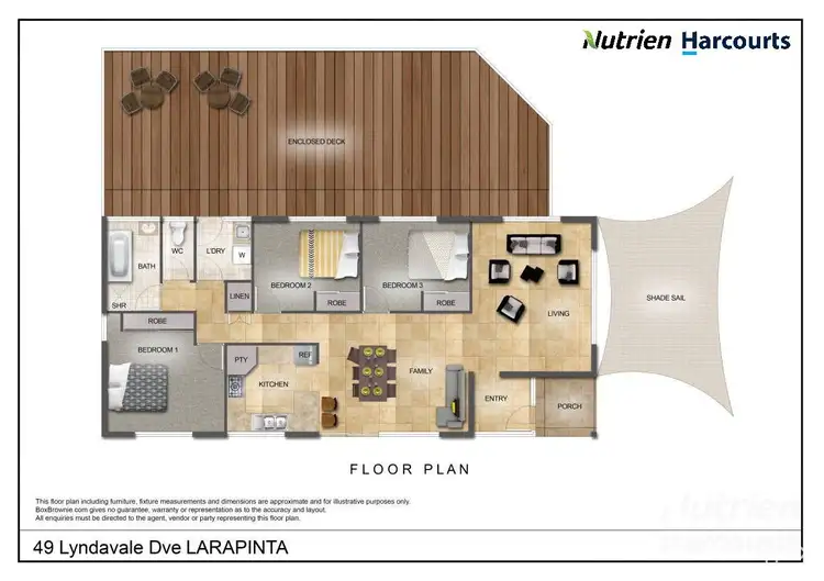 Floorplan of Homely house listing, 49 Lyndavale Drive, Larapinta NT 875