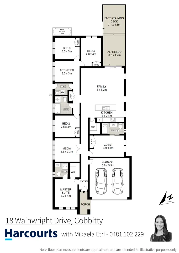 Floorplan of Homely house listing, 18 Wainwright Drive, Cobbitty NSW 2570