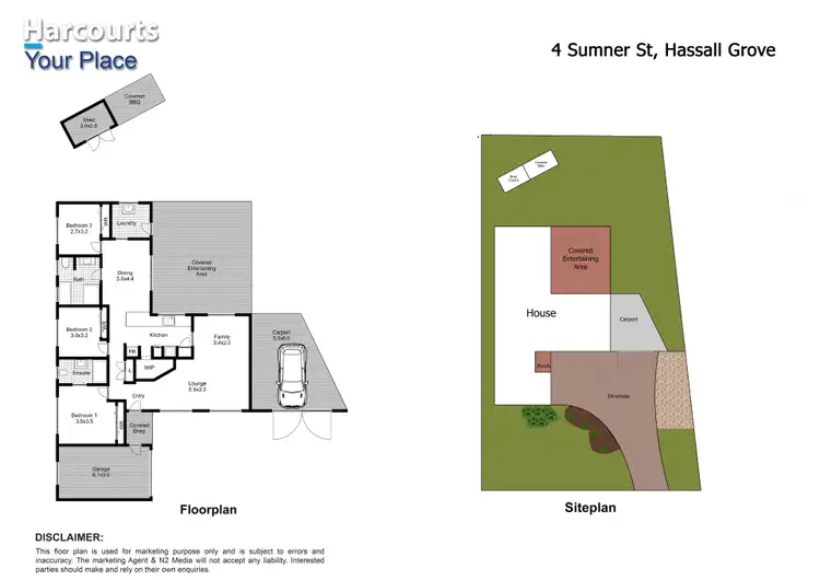 Floorplan of Homely house listing, 4 Sumner Street, Hassall Grove NSW 2761