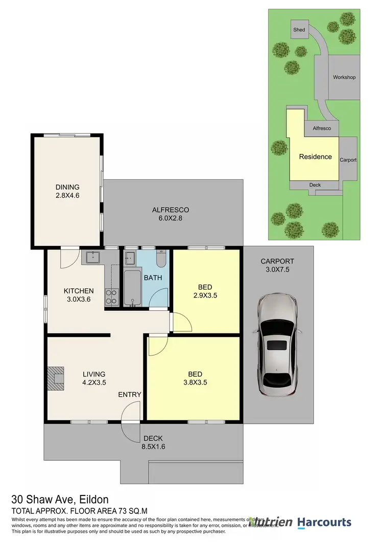 Floorplan of Homely house listing, 30 Shaw Avenue, Eildon VIC 3713