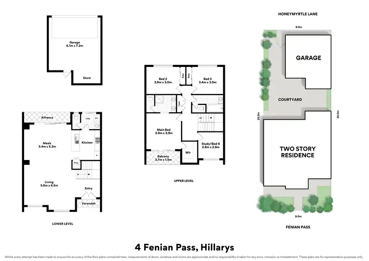 Floorplan of Homely house listing, 4 Fenian Pass, Hillarys WA 6025