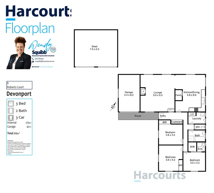 Floorplan of Homely house listing, 8 Roberts Court, Devonport TAS 7310