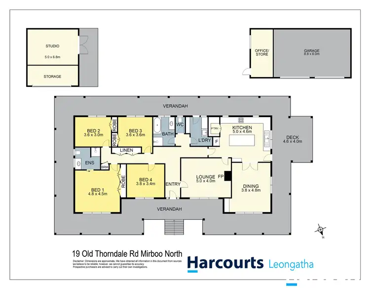Floorplan of Homely rural property listing, 19 Old Thorpdale Road, Mirboo North VIC 3871