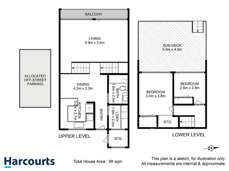 Floorplan of Homely house listing, 9/84 Malunna Road, Lindisfarne TAS 7015
