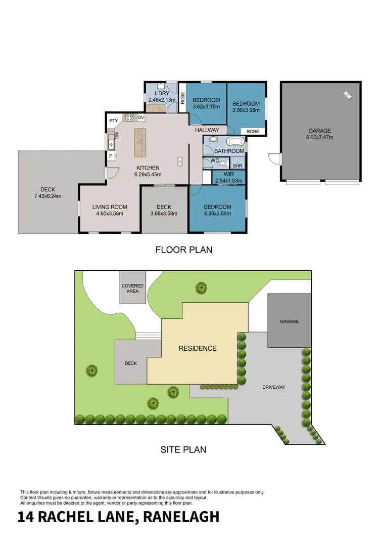 Floorplan of Homely house listing, 14 Rachel Lane, Ranelagh TAS 7109